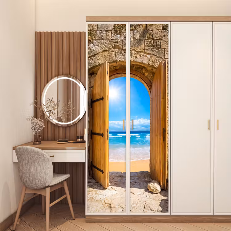 Deursticker - Deur - Strand - Zee — 5