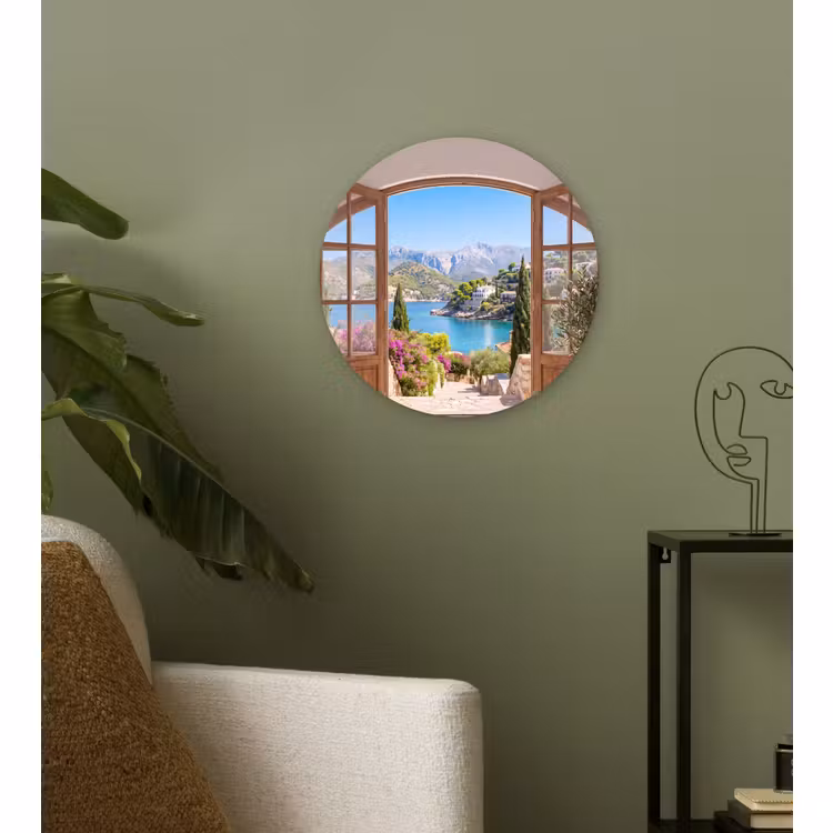 Muurcirkel glas - Uitzicht - Baai - Natuur — 3