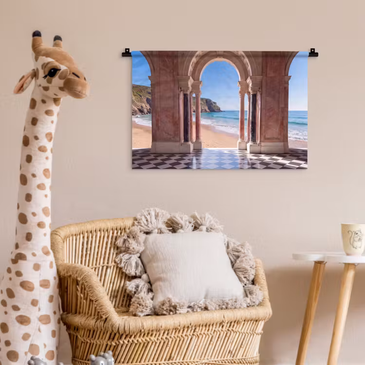 Wandkleed - Boog - Strand - Zee — 5