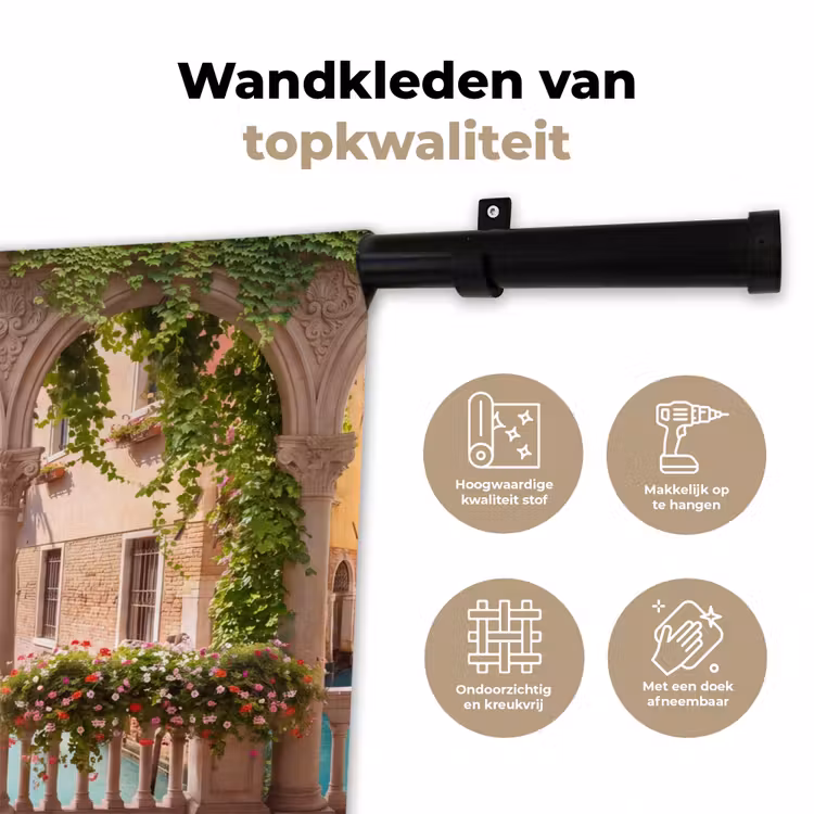 Wandkleed - Gracht - Stad - Architectuur — 3