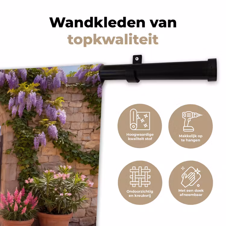 Wandkleed - Poort - Zee - Uitzicht — 3