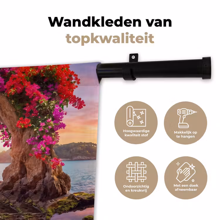 Wandkleed - Zeilboot - Kust - Natuur — 3