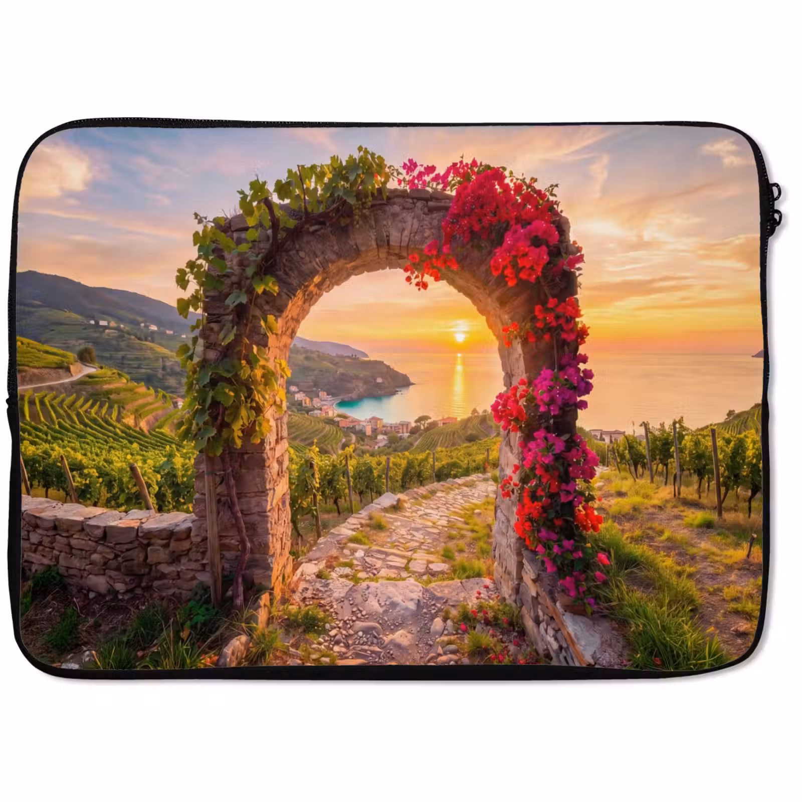 Laptophoes Boog - Zonsondergang - Kust — 1