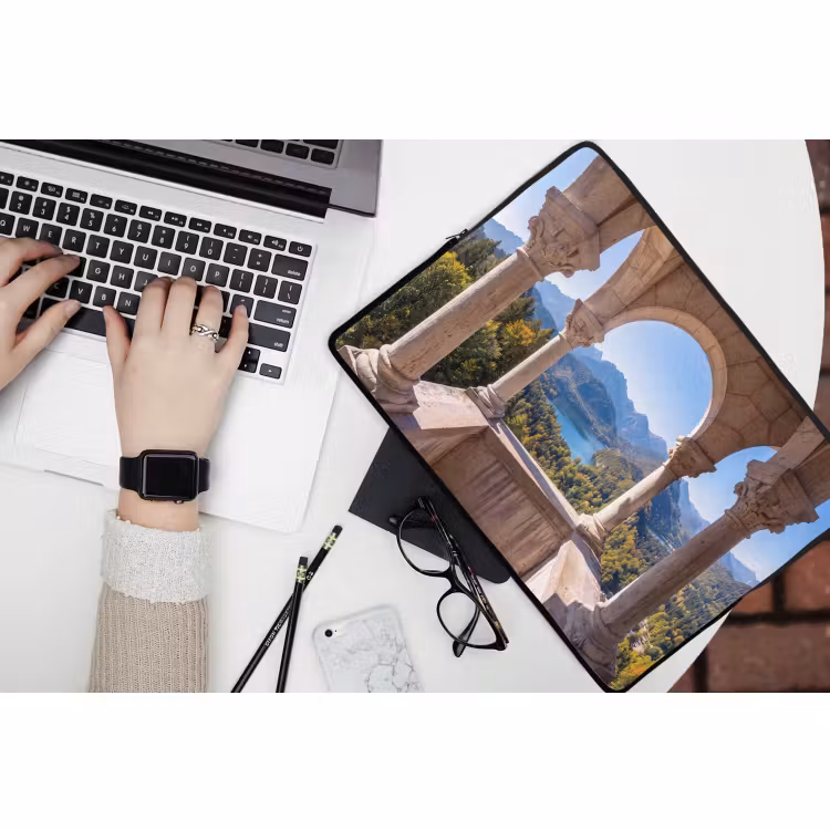 Laptophoes Boog - Uitzicht - Landschap — 3