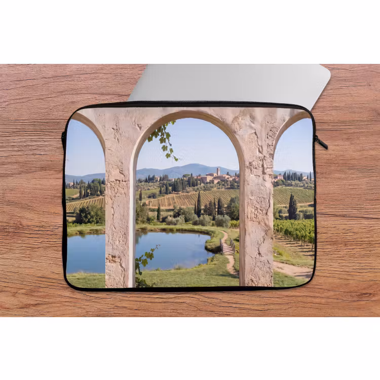 Laptophoes Dorp - Landschap - Natuur — 2