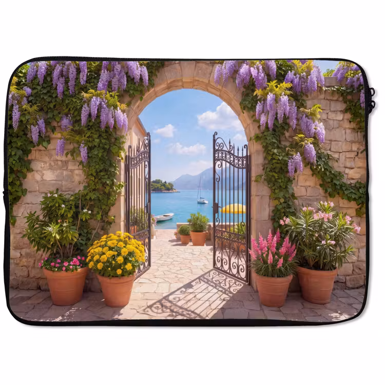 Laptophoes Poort - Zee - Uitzicht — 1
