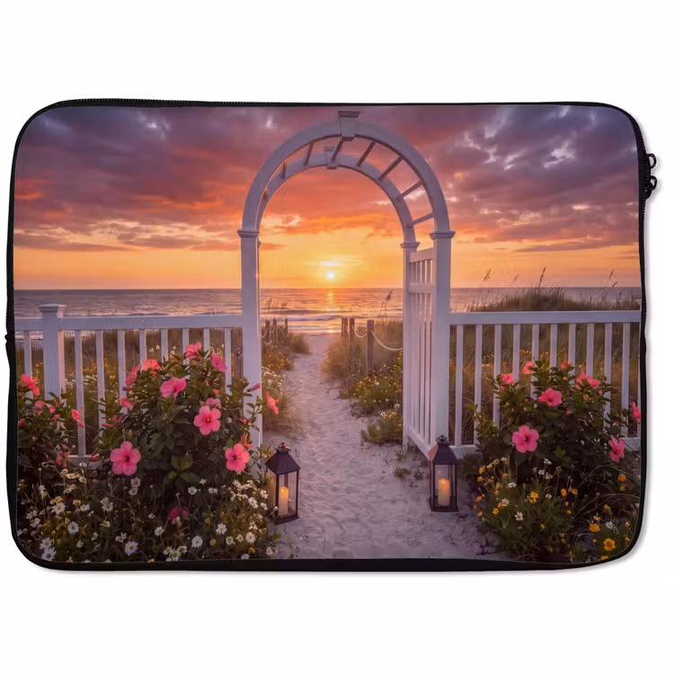 Laptophoes Zee - Pad - Bloemen — 1