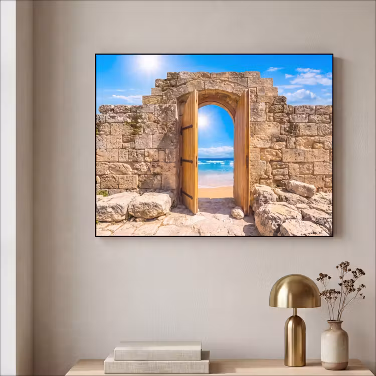 Art frame - Deur - Strand - Zee — 5