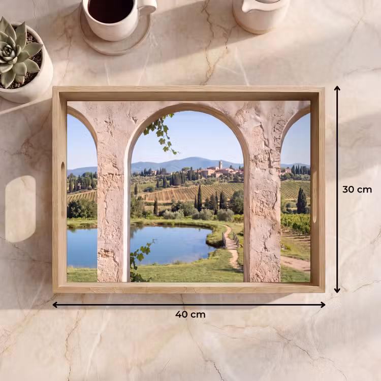 Dienblad - Dorp - Landschap - Natuur — 9