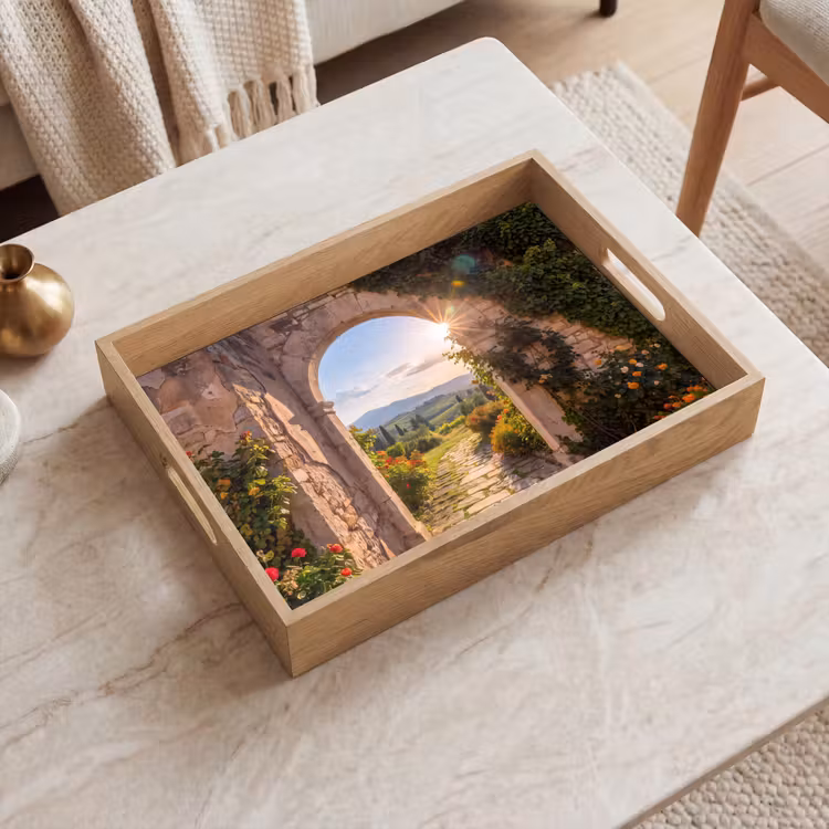 Dienblad - Pad - Tuin - Zonnig — 2