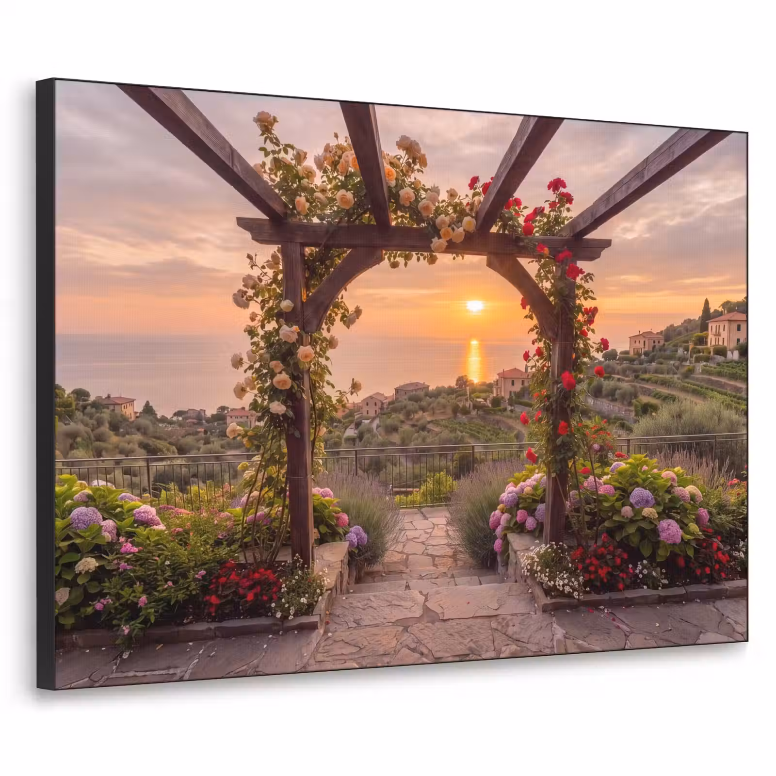 Art frame - Pergola - Zee - Zonsondergang — 1
