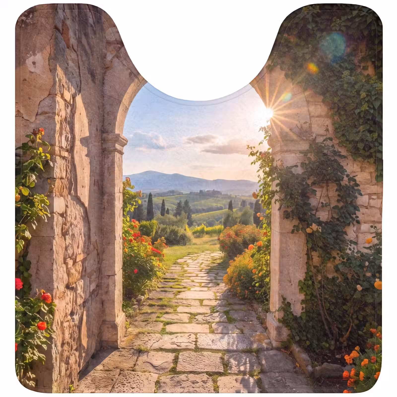 WC Mat - Pad - Tuin - Zonnig — 1