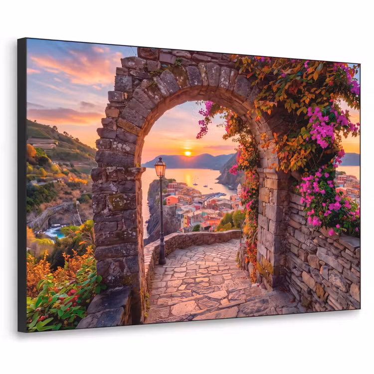 Art frame - Boog - Kust - Zonsondergang — 1