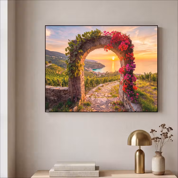 Art frame - Boog - Zonsondergang - Kust — 5