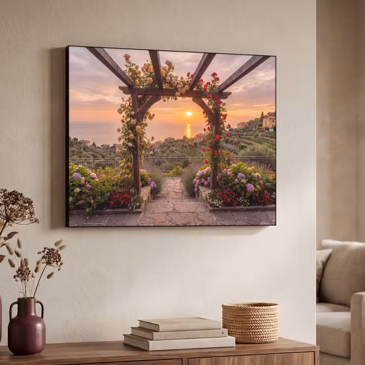 Art frame - Pergola - Zee - Zonsondergang — 7