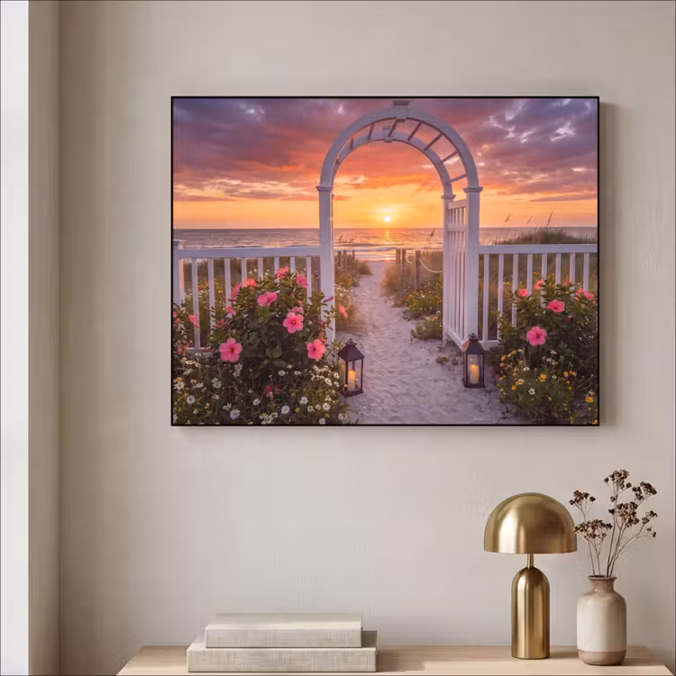 Art frame - Zee - Pad - Bloemen — 5