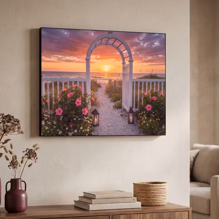 Art frame - Zee - Pad - Bloemen — 7