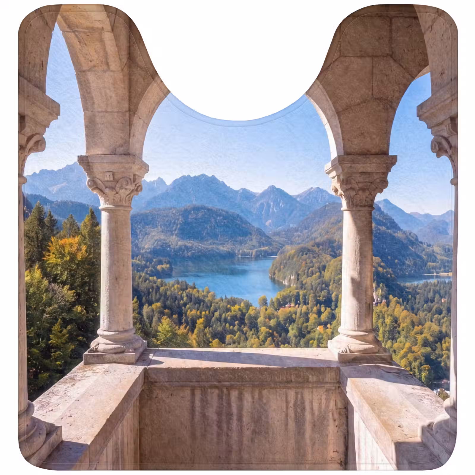 WC Mat - Boog - Uitzicht - Landschap — 1