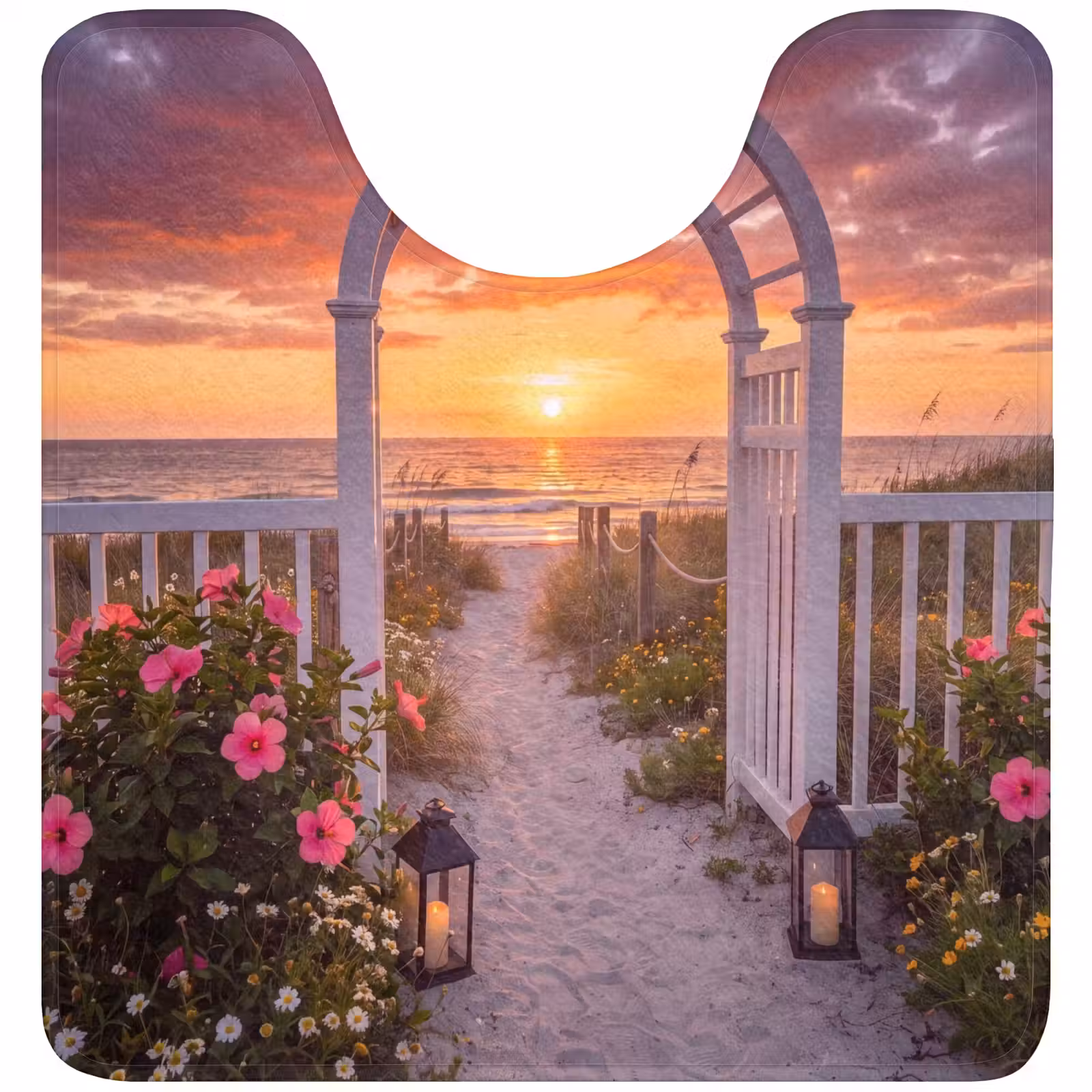 WC Mat - Zee - Pad - Bloemen — 1