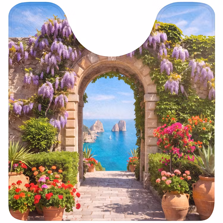 WC Mat - Bloemen - Tuin - Landschap — 1