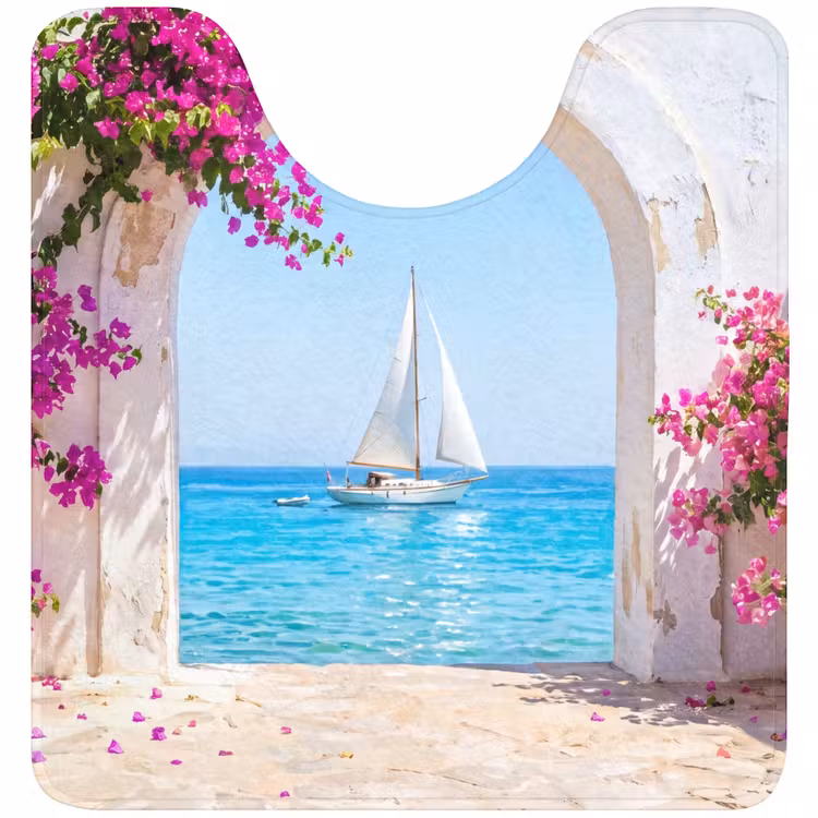 WC Mat - Bloemen - Zee - Zomer — 1