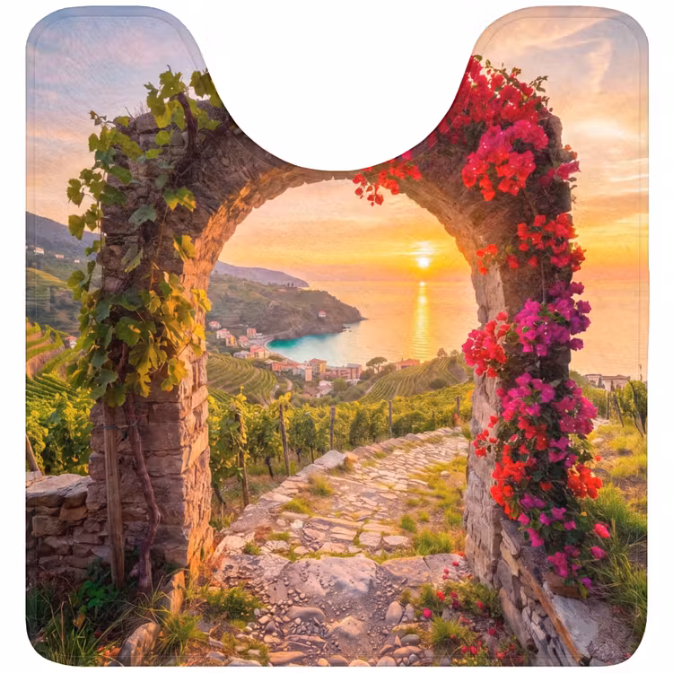 WC Mat - Boog - Zonsondergang - Kust — 1