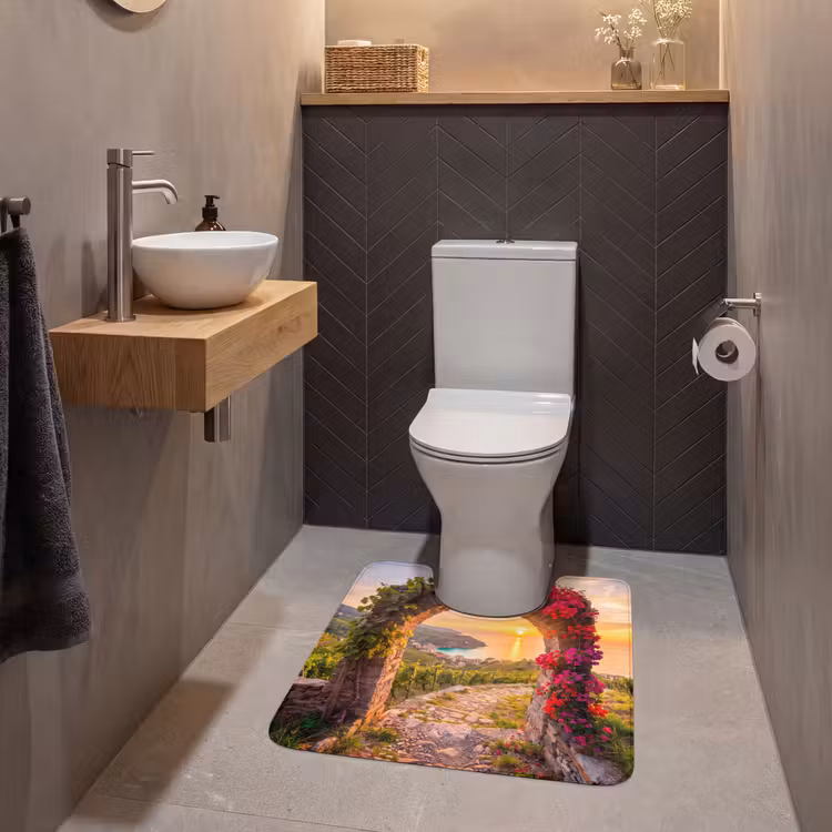WC Mat - Boog - Zonsondergang - Kust — 2