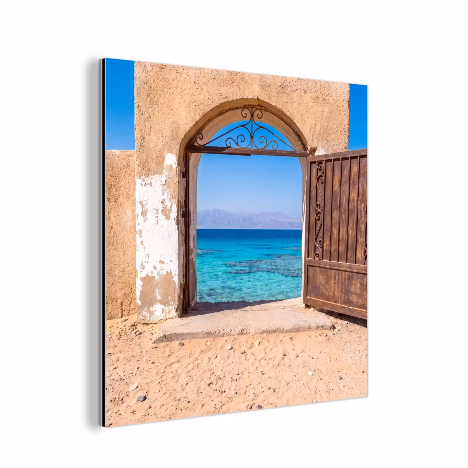 Aluminium schilderij - Poort - Zee - Natuur — 1