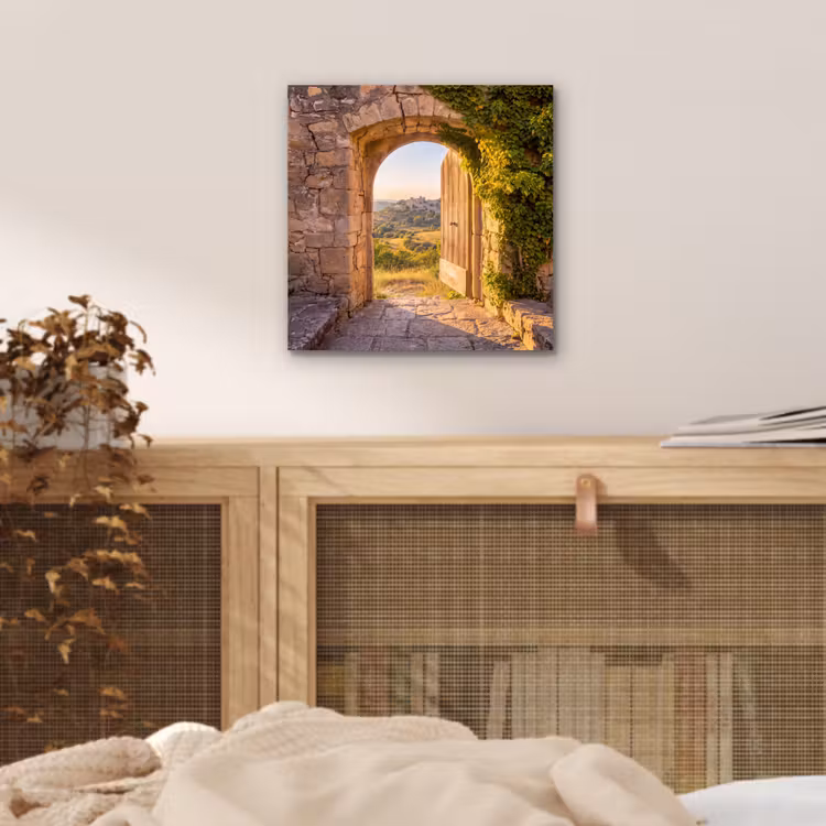 Aluminium schilderij - Architectuur - Landschap - Zonlicht — 4
