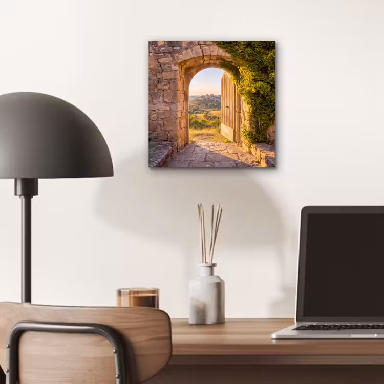 Aluminium schilderij - Architectuur - Landschap - Zonlicht — 6