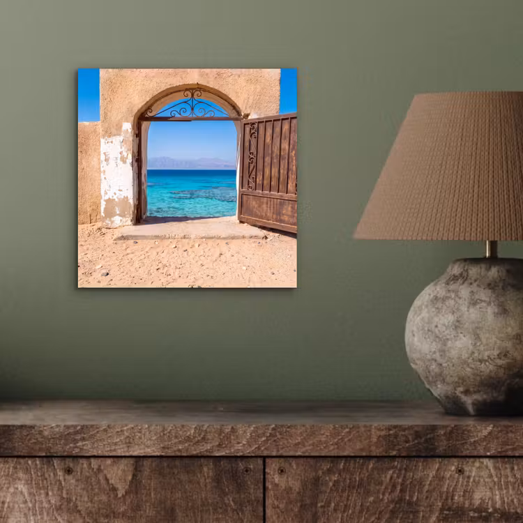 Aluminium schilderij - Poort - Zee - Natuur — 3