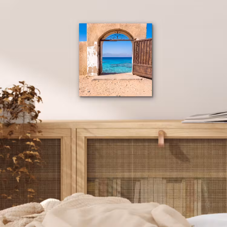 Aluminium schilderij - Poort - Zee - Natuur — 4