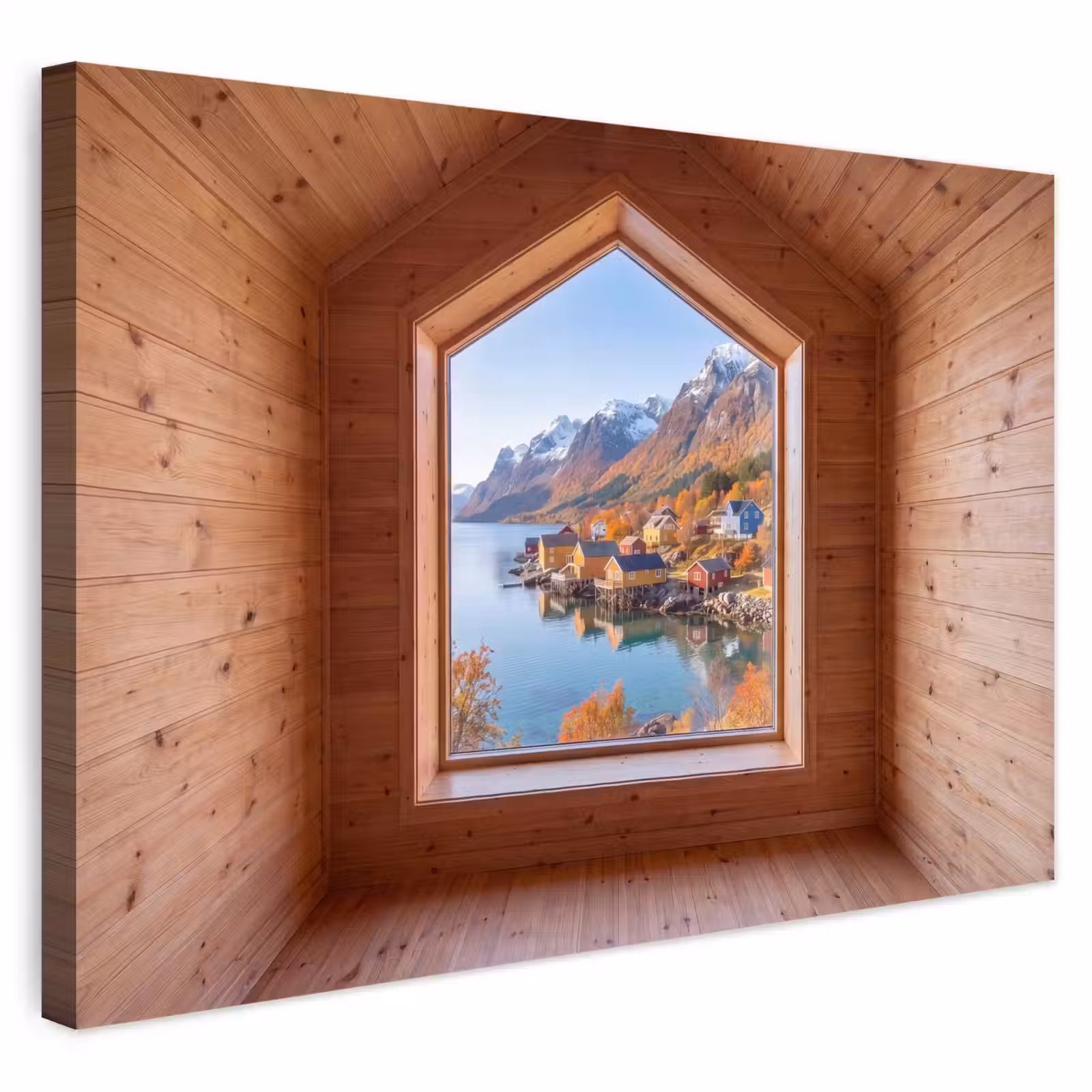 Buiten canvas - Uitzicht - Fjord - Herfst — 1
