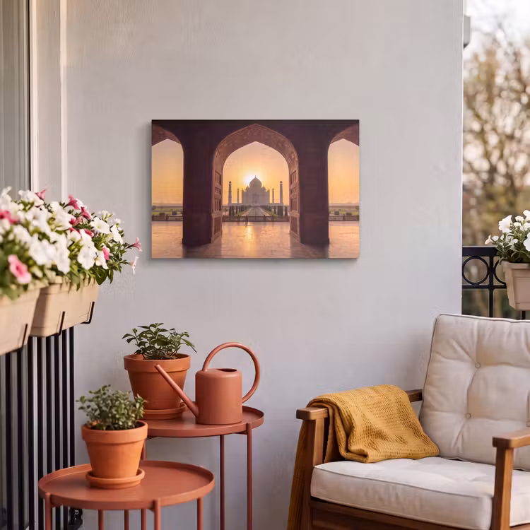 Buiten canvas - Monument - Zonsondergang - Goud — 3