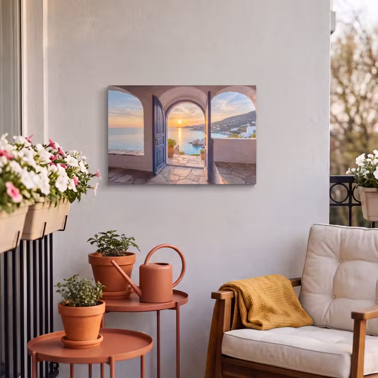 Buiten canvas - Open deur - Zee — 3