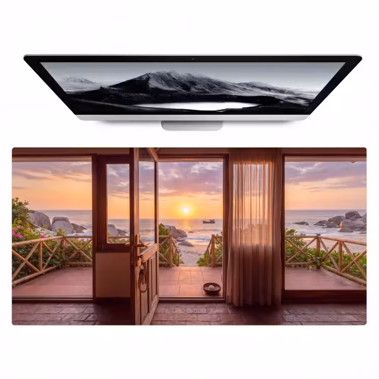 Bureau onderlegger - Strand - Zonsondergang - Natuur — 1