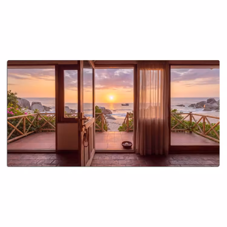 Bureau onderlegger - Strand - Zonsondergang - Natuur — 2