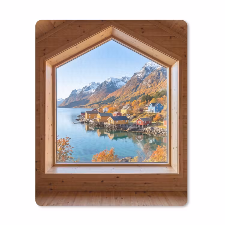 Muismat - Uitzicht - Fjord - Herfst — 1