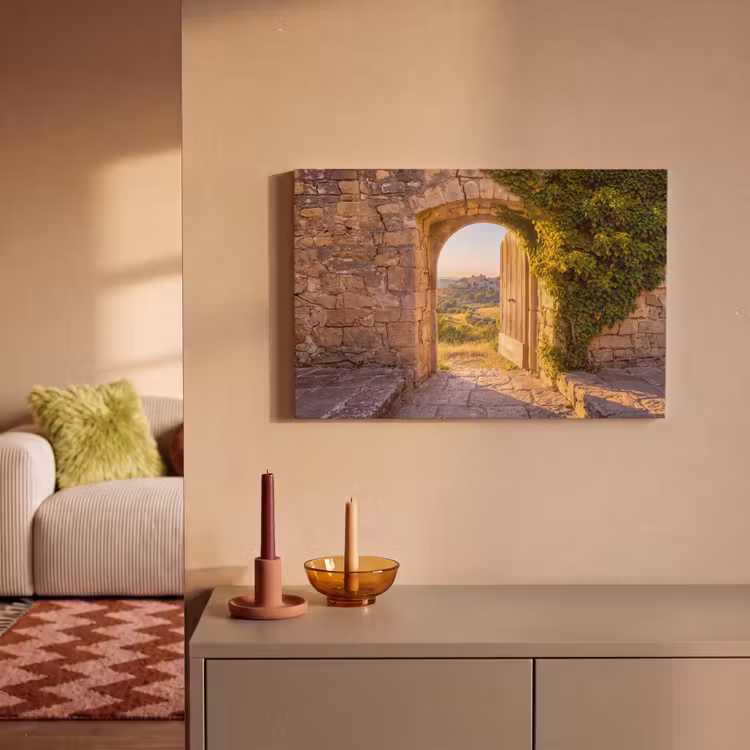 Canvas schilderij - Architectuur - Landschap - Zonlicht — 1