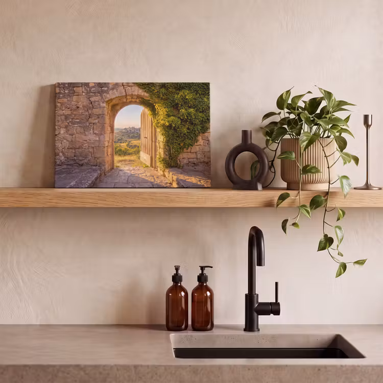 Canvas schilderij - Architectuur - Landschap - Zonlicht — 2