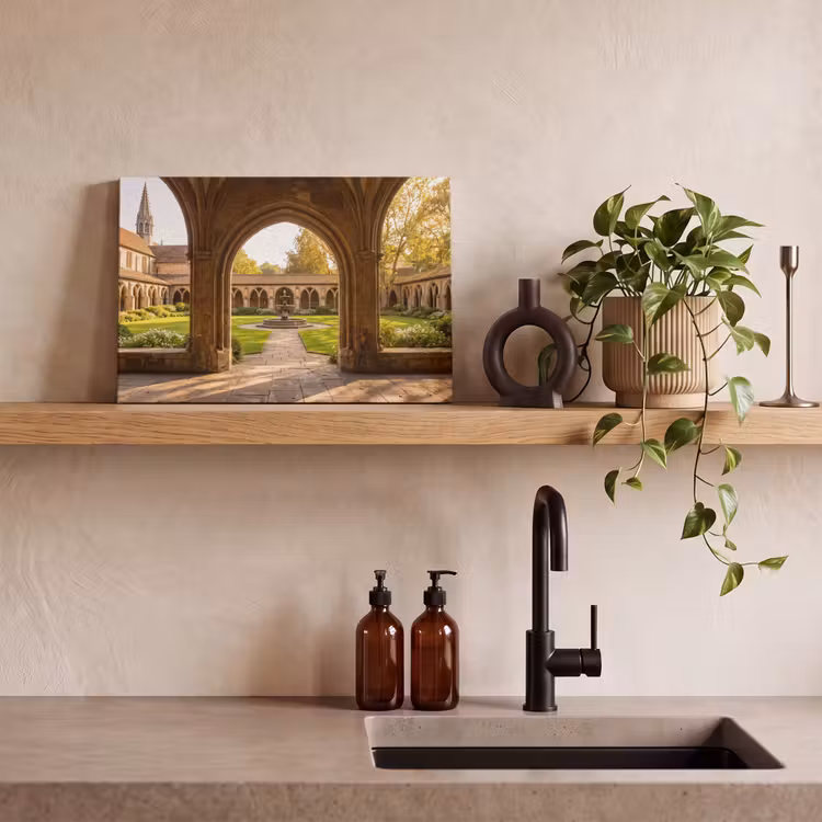 Canvas schilderij - Architectuur - Tuin - Fontein — 2