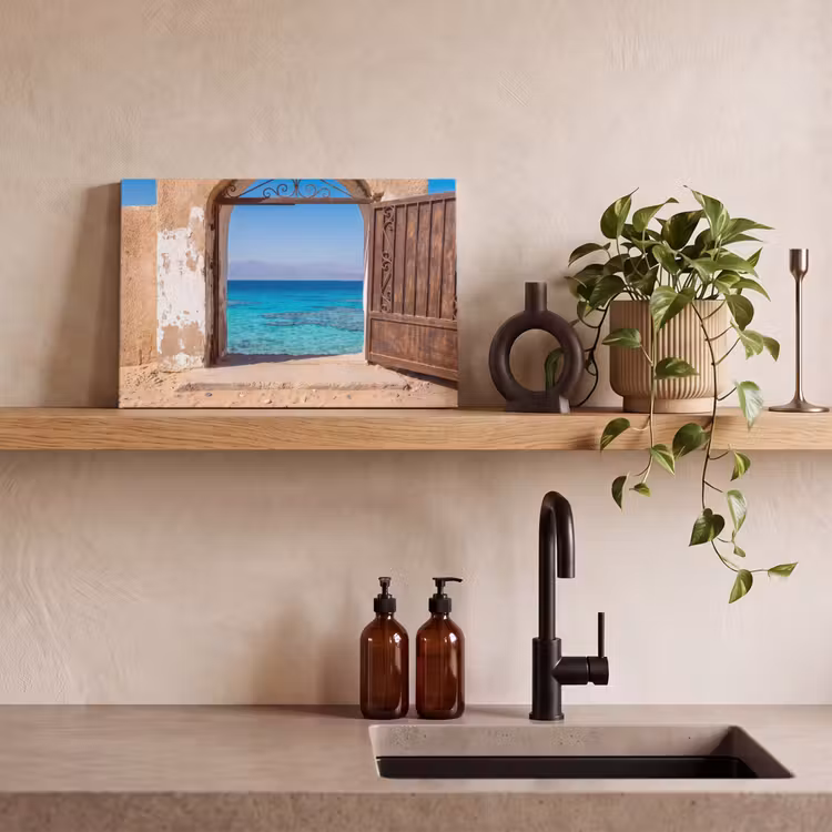 Canvas schilderij - Poort - Zee - Natuur — 2