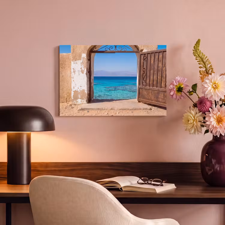 Canvas schilderij - Poort - Zee - Natuur — 3