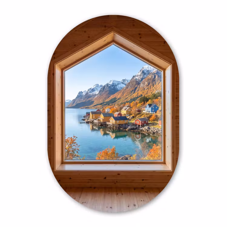 Muurovaal - Uitzicht - Fjord - Herfst — 3
