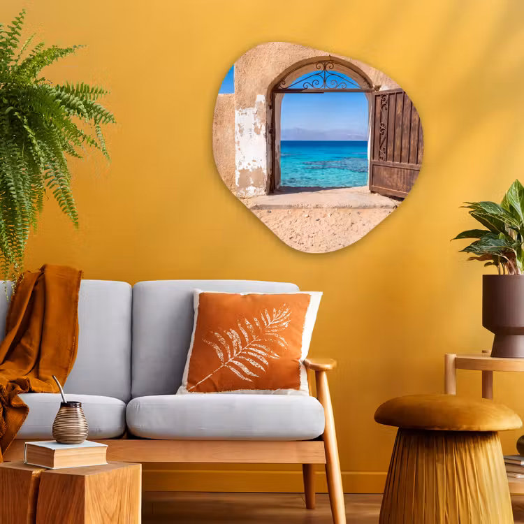 Organisch schilderij glas - Poort - Zee - Natuur — 3