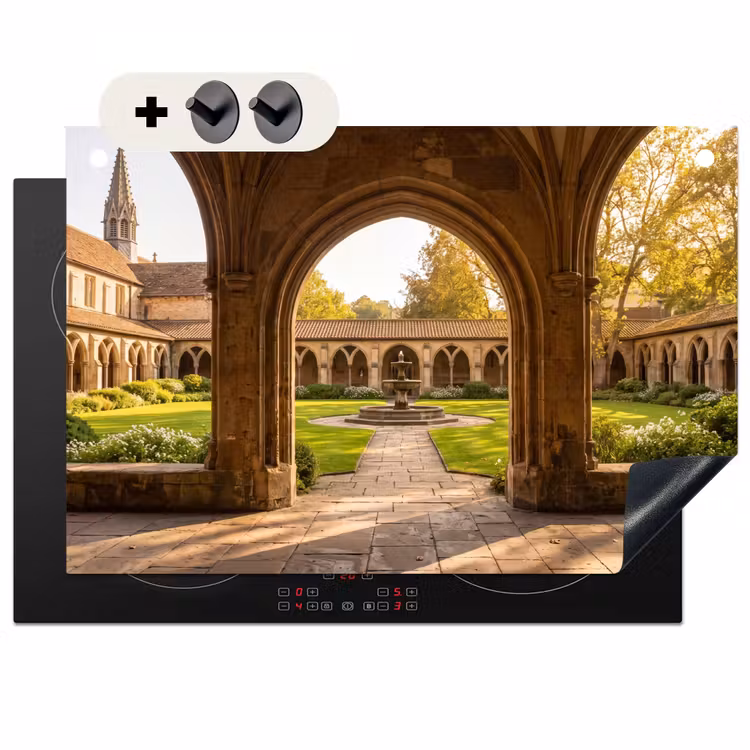 Inductiebeschermer & spatscherm (2in1) - Architectuur - Tuin - Fontein — 1