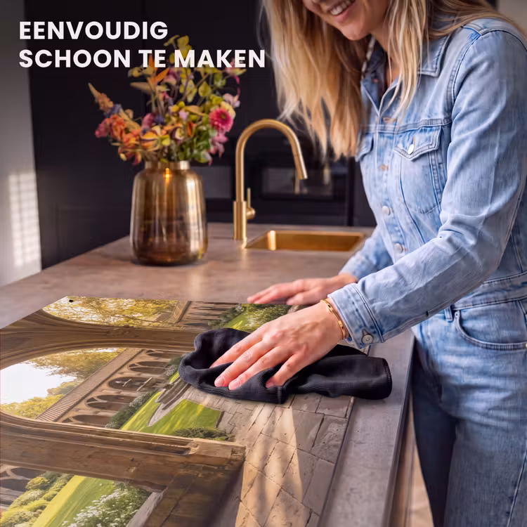 Inductiebeschermer & spatscherm (2in1) - Architectuur - Tuin - Fontein — 5