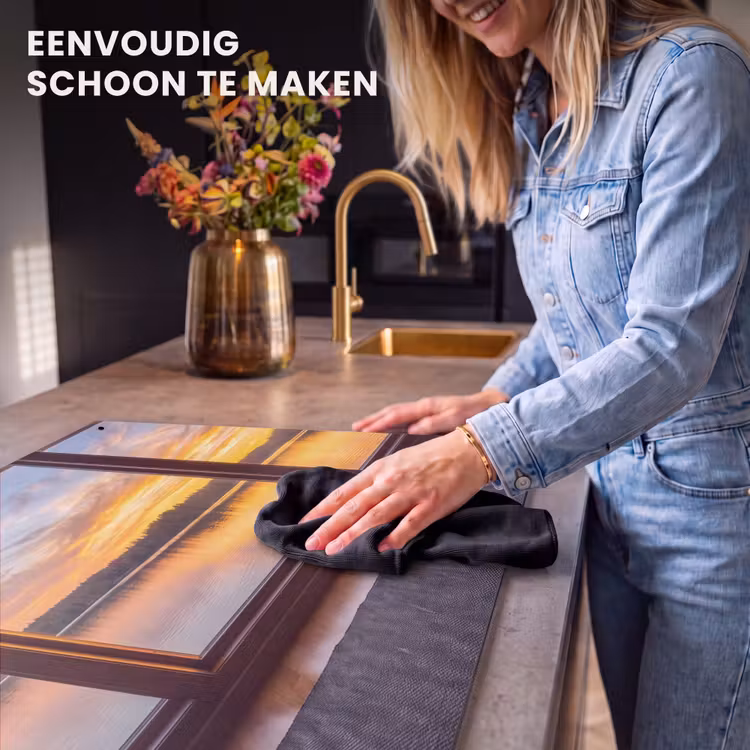 Inductiebeschermer & spatscherm (2in1) - Raam - Meer - Natuur — 5