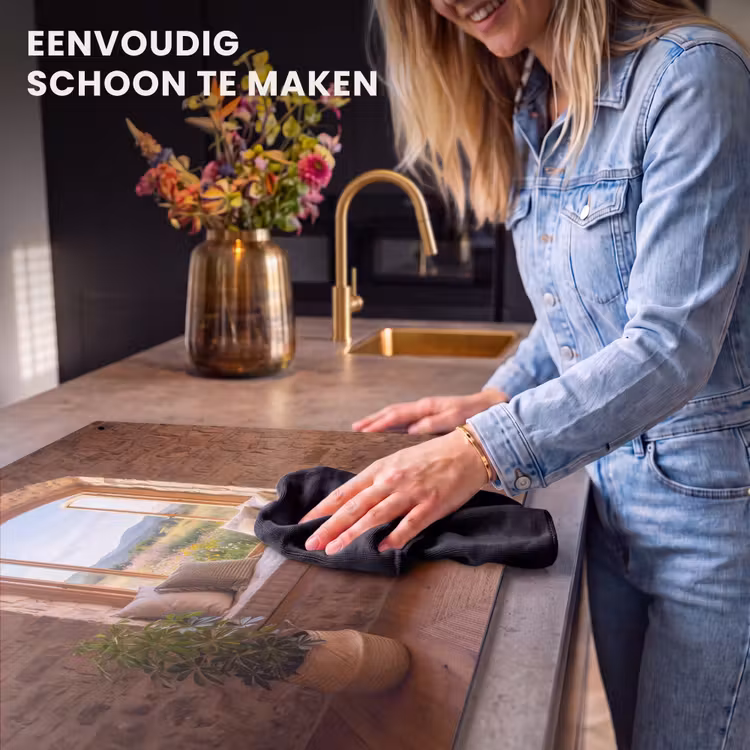 Inductiebeschermer & spatscherm (2in1) - Vensterbank - Uitzicht - Natuur — 5