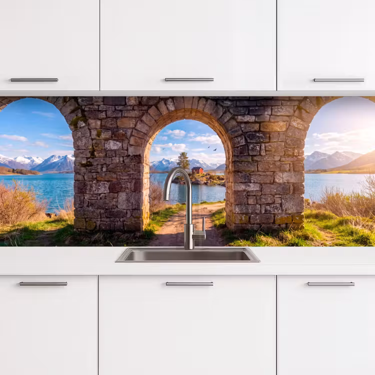 Keuken achterwand - Huis - Meer - Bergen — 4